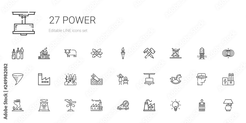 power icons set power icons set