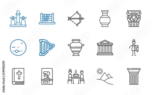 ancient icons set