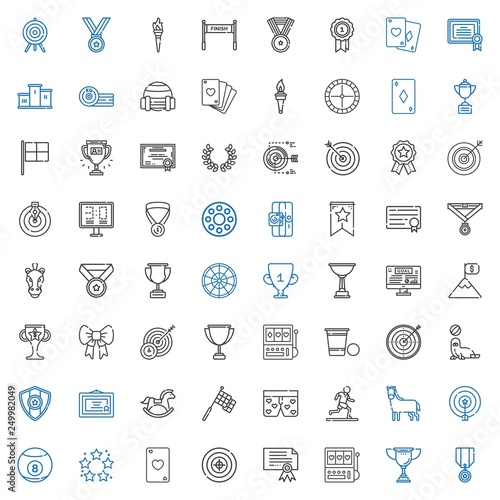 winner icons set