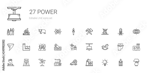 power icons set
