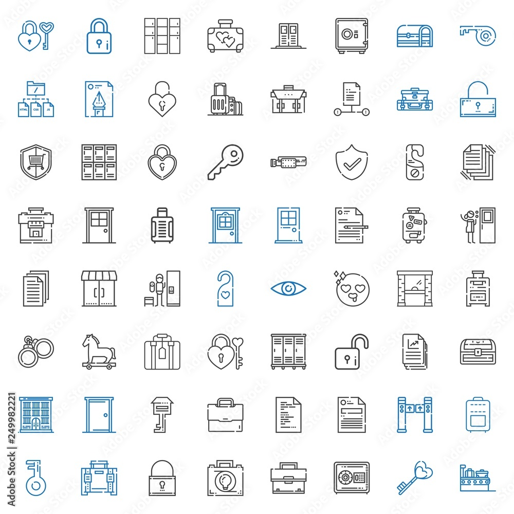 lock icons set lock icons set