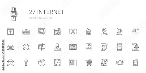 internet icons set