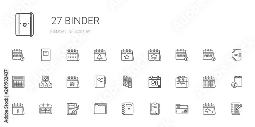 binder icons set