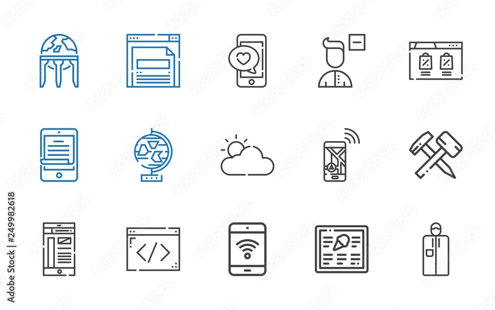 application icons set