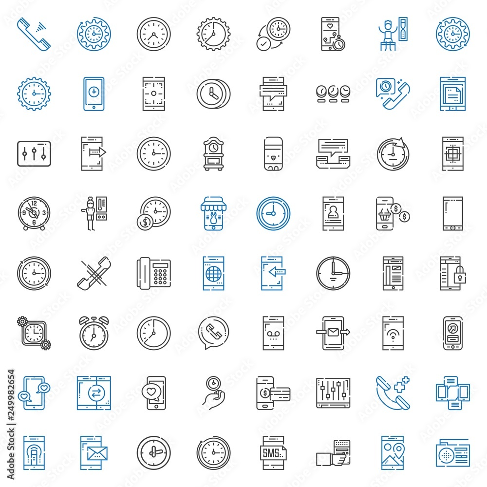 dial icons set dial icons set
