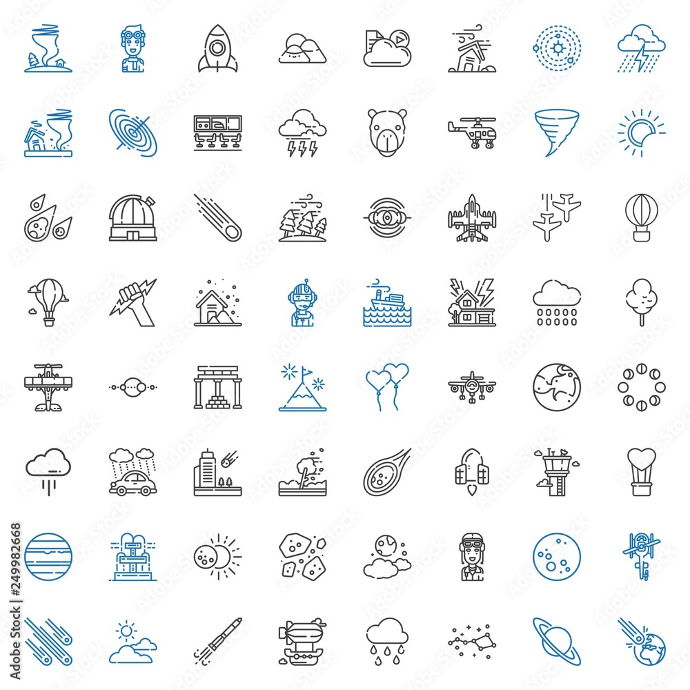 sky icons set sky icons set