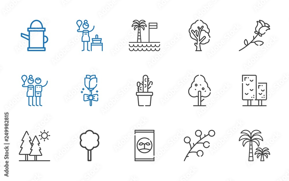 botany icons set botany icons set
