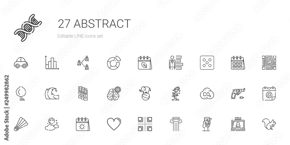 abstract icons set