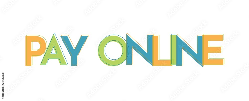 Pay Online word concept Pay Online word concept