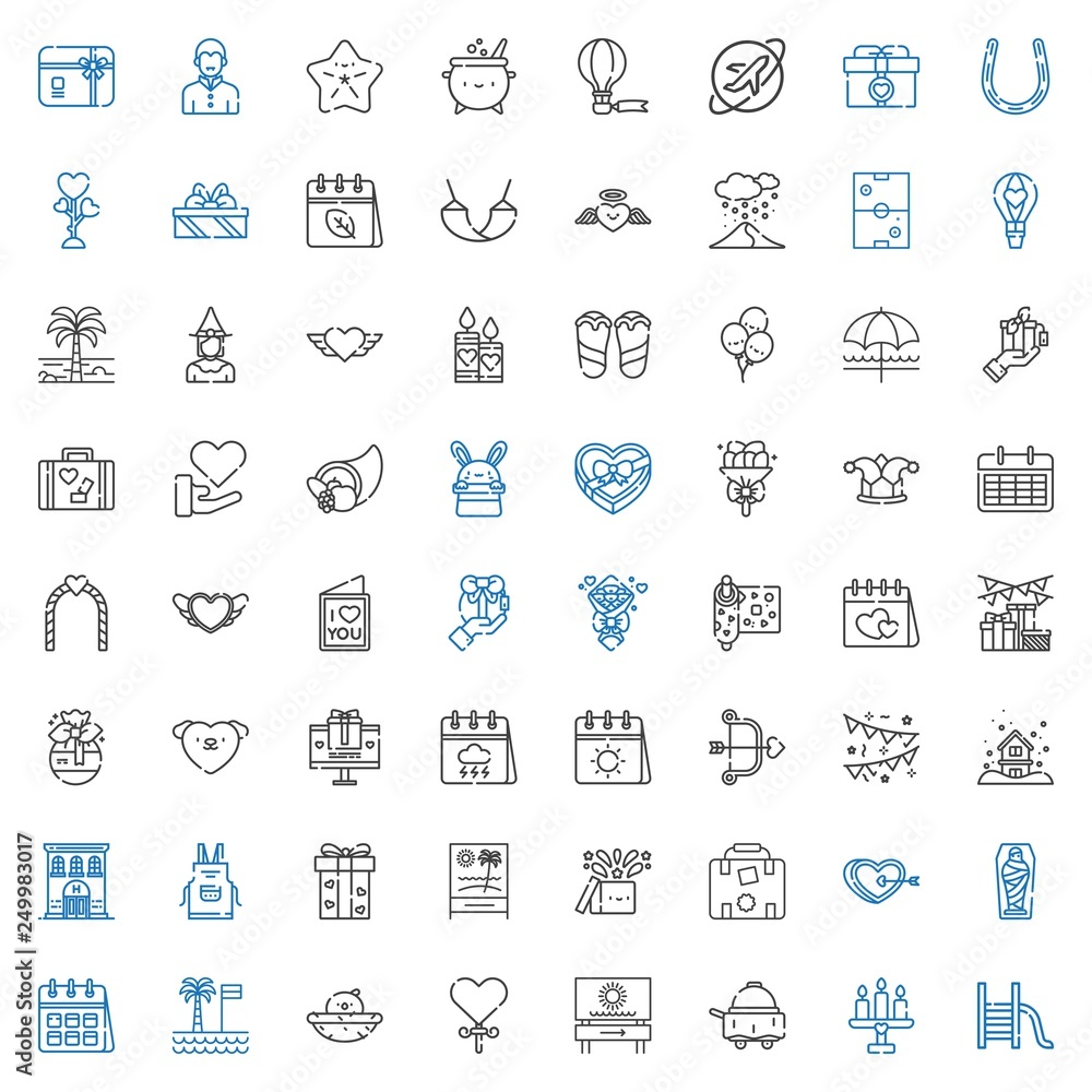 holiday icons set holiday icons set