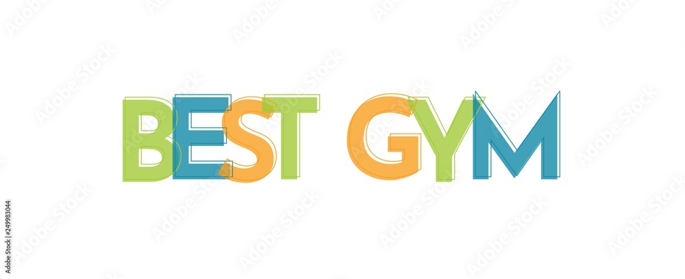 Best gym word concept