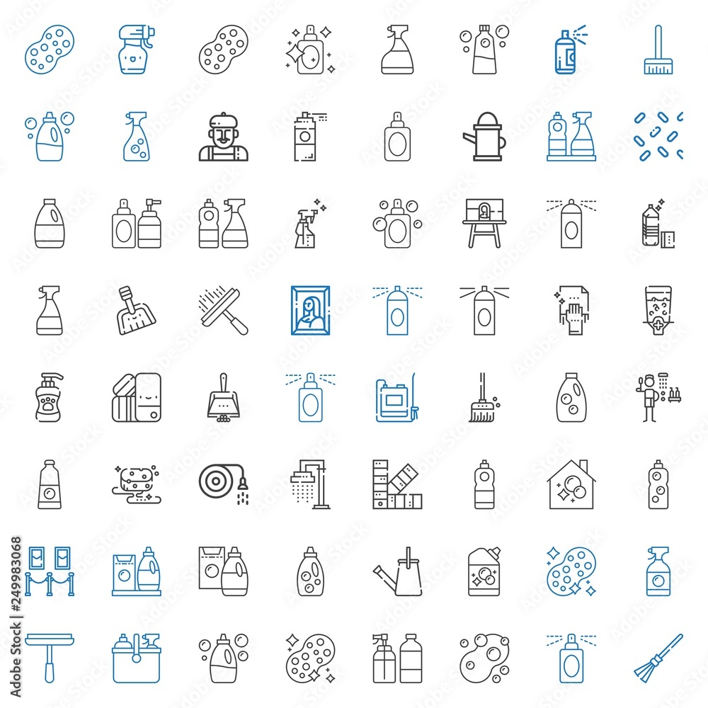 spray icons set spray icons set