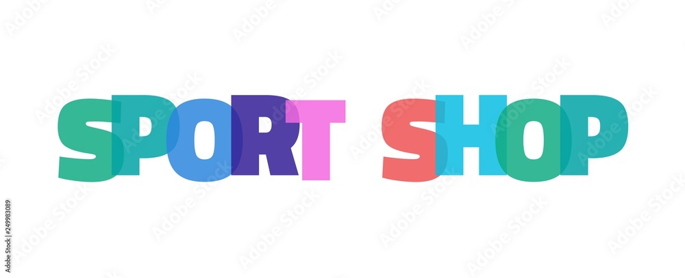 Sport Shop word concept Sport Shop word concept