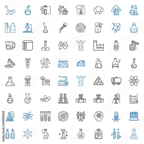chemical icons set