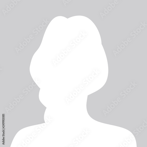 Person gray photo placeholder woman