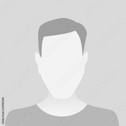 Person gray photo placeholder man