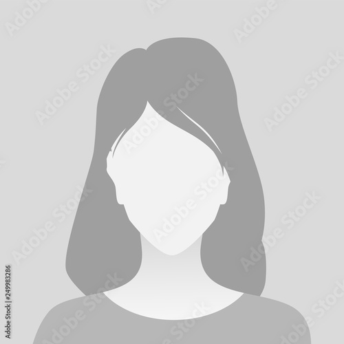 Person gray photo placeholder woman
