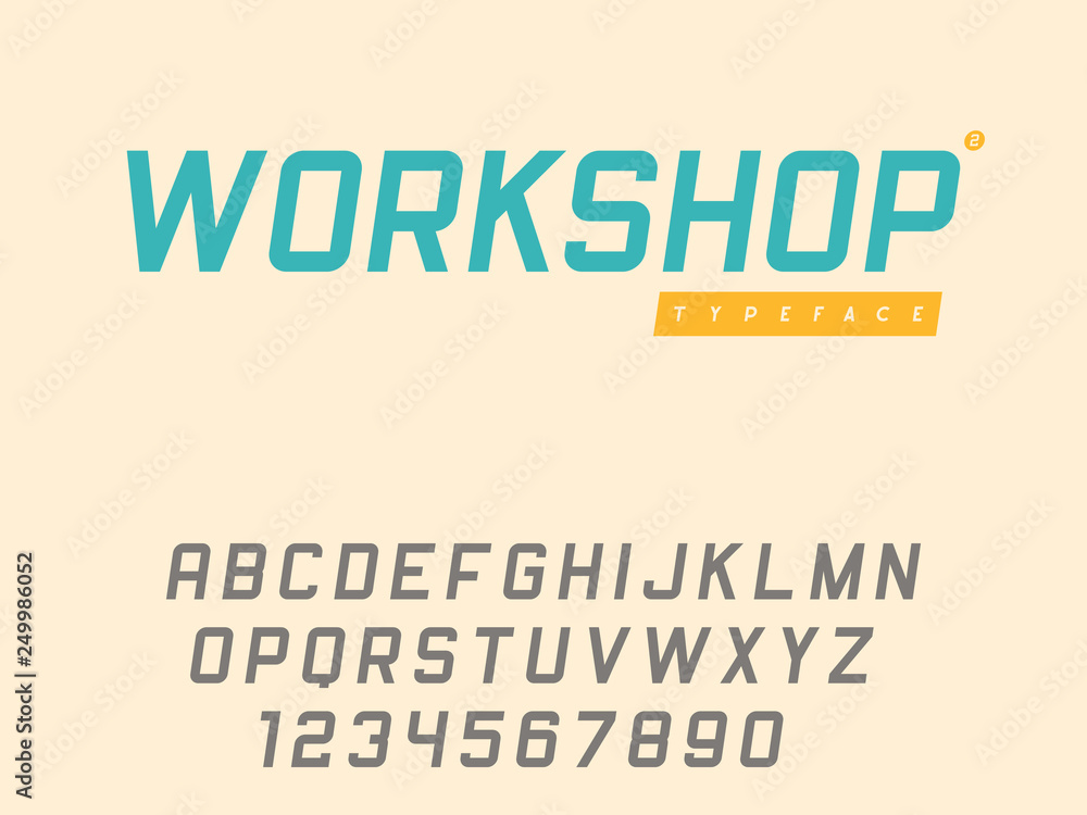 Vector latin uppercase alphabet letters and numbers. Retro font Vector latin uppercase alphabet letters and numbers. Retro font
