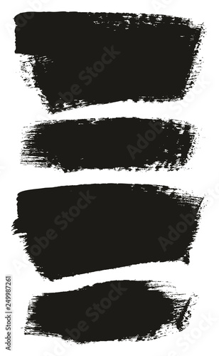 Paint Brush Medium Background High Detail Abstract Vector Background Set 155