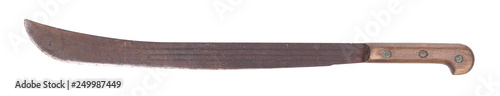 Big machete isolated