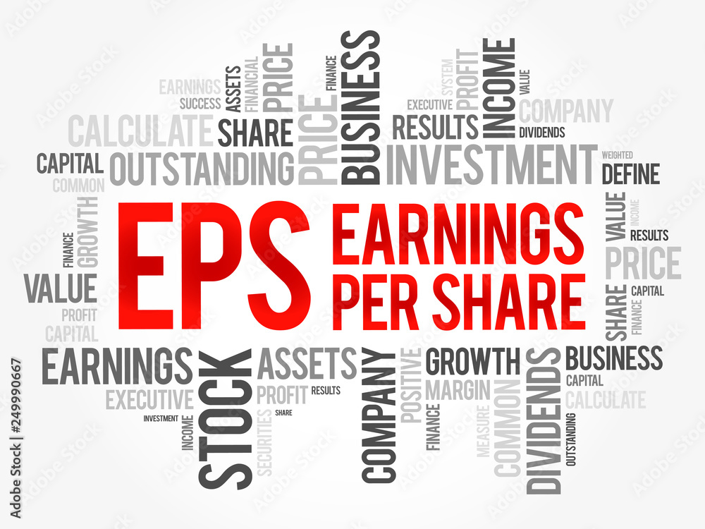 Fototapeta premium EPS - Earnings Per Share word cloud collage, business concept background