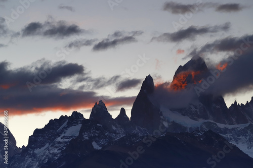 Mount Fitz Roy at sunset, Argentina