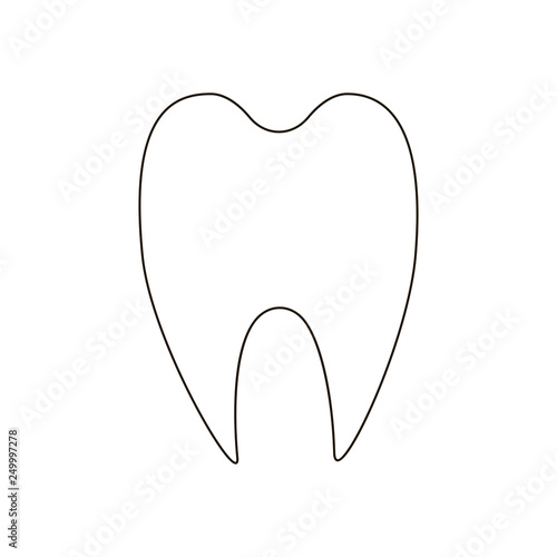 Tooth outline illustration