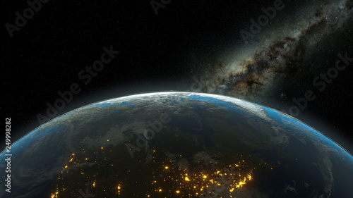 Fototapeta Naklejka Na Ścianę i Meble -  Earth planet in space