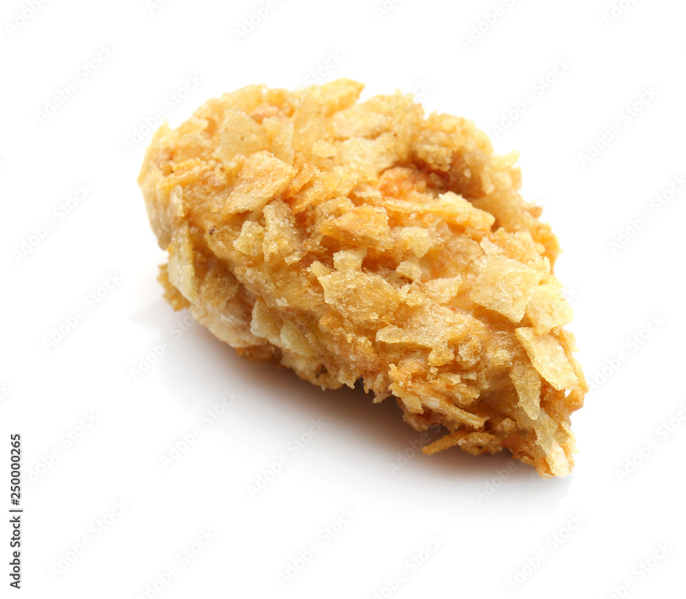 Tasty nugget on white background Tasty nugget on white background