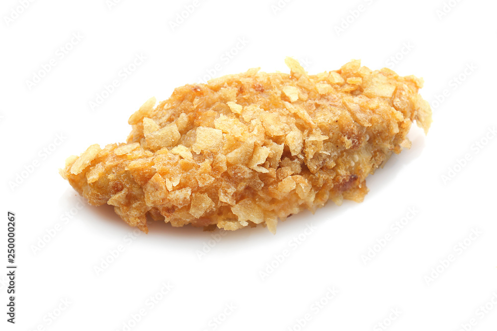 Tasty nugget on white background Tasty nugget on white background