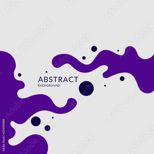 Poster with dynamic waves. Vector illustration in minimal style
