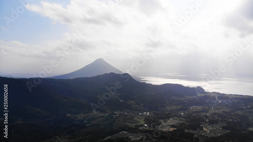 Aerial View of Satsuma Peninsula, Kagoshima