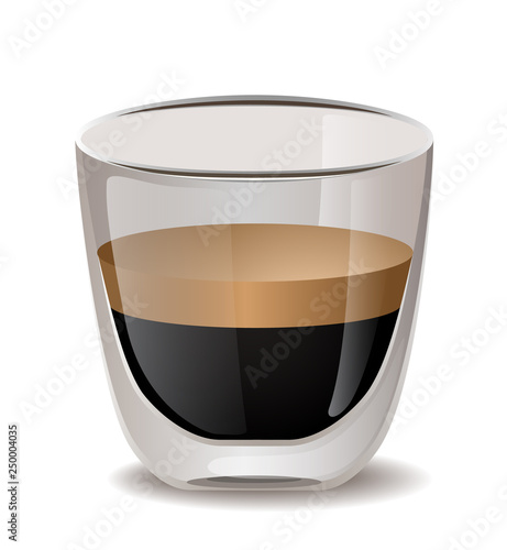 Realistic coffee cup