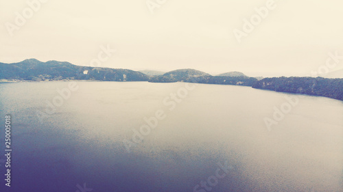 Aerial View of Ikedako Lake  Kagoshima