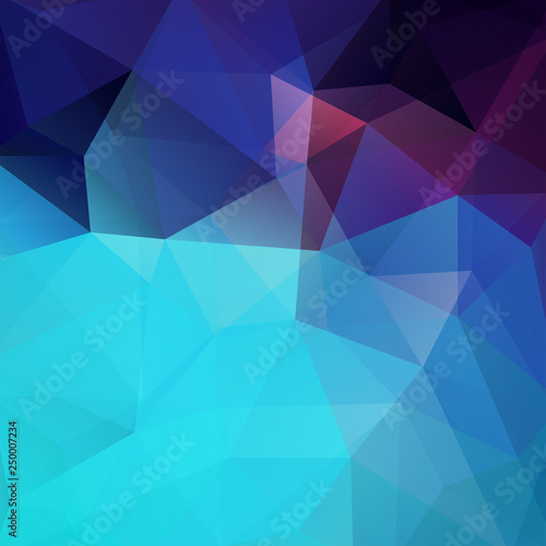 Abstract geometric style blue background. Vector illustration