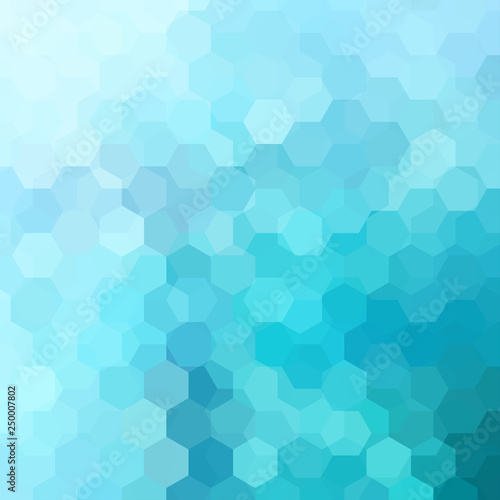Background made of blue, white hexagons. Square composition with geometric shapes. Eps 10