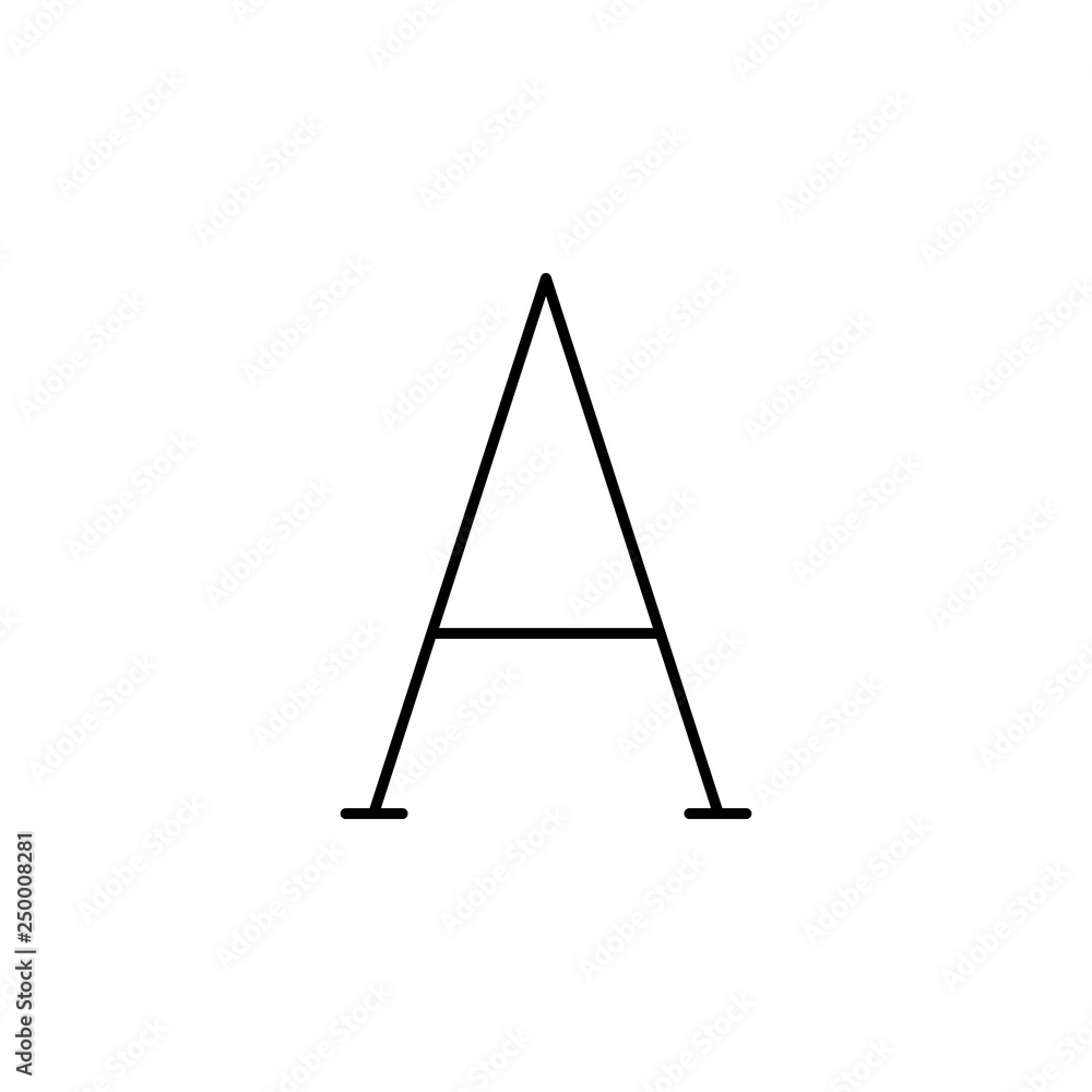 font, format, text icon. Element of text and typography for mobile concept and web apps icon. Thin line icon for website design and development font, format, text icon. Element of text and typography for mobile concept and web apps icon. Thin line icon for website design and development