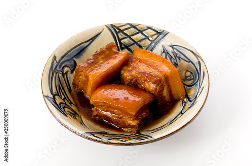 Obraz na płótnie 沖縄の郷土料理 ラフテー(豚肉の角煮) w salonie