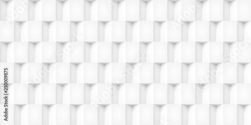 Fototapeta Naklejka Na Ścianę i Meble -  Volume realistic vector cubes texture, light geometric seamless tiles pattern, design white background for you projects 