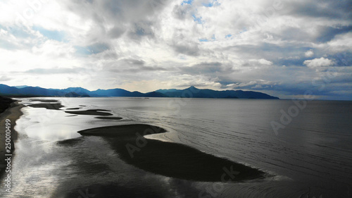 Aerial View of Satsuma Peninsula Shoreline, Kagoshima