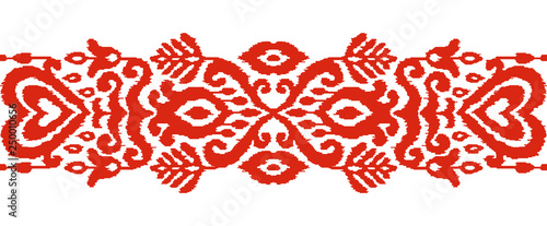 Ikat Ethnic Vector Seamless Stripe Ornament