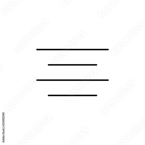 align, format, text, middle icon. Element of text and typography for mobile concept and web apps icon. Thin line icon for website design and development