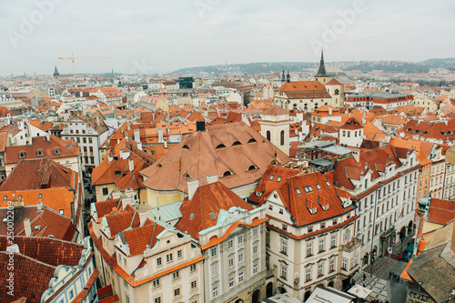 Prague, Czech Republic - 04 02 2013: Architecture, buildings and landmark. View of the streets of Praha