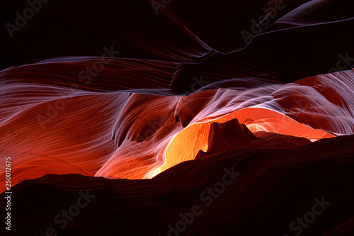 Famous Lower Upper Antelope Canyon, Navajo Land, Arizona, USA