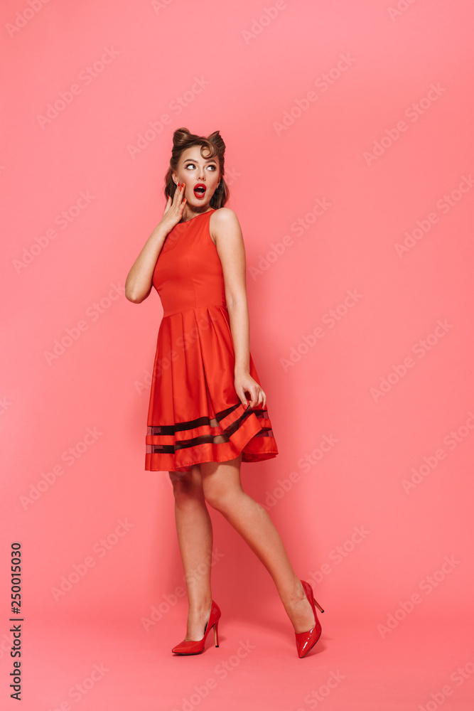 Full length portrait of a beautiful young pin-up girl Full length portrait of a beautiful young pin-up girl