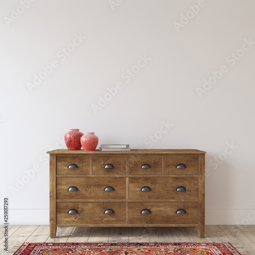 Fotografi Interior mockup.3d rendering.