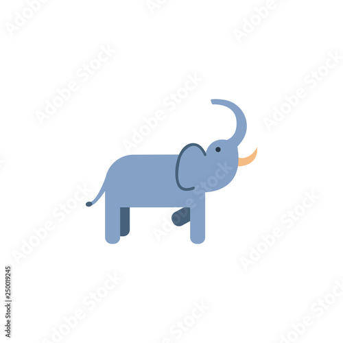 elephant  mammal  zoo icon. Element of color African safari icon. Premium quality graphic design icon. Signs and symbols collection icon for websites  web design