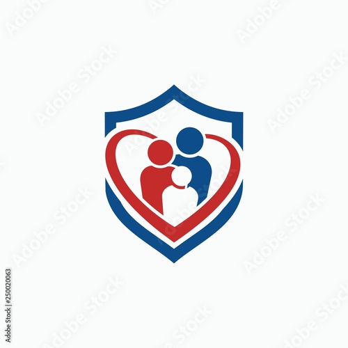 Free Download family protection logo, simple and easy to remember - GFXLoad