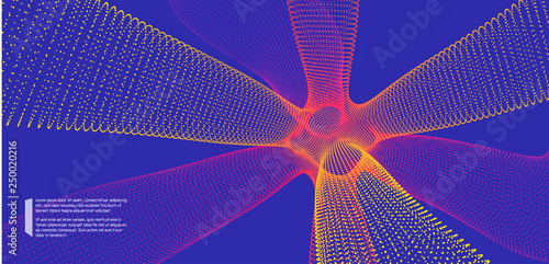3D molecule. Molecular structure. Abstract 3d connection structure. Technology style. Vector illustration for science.