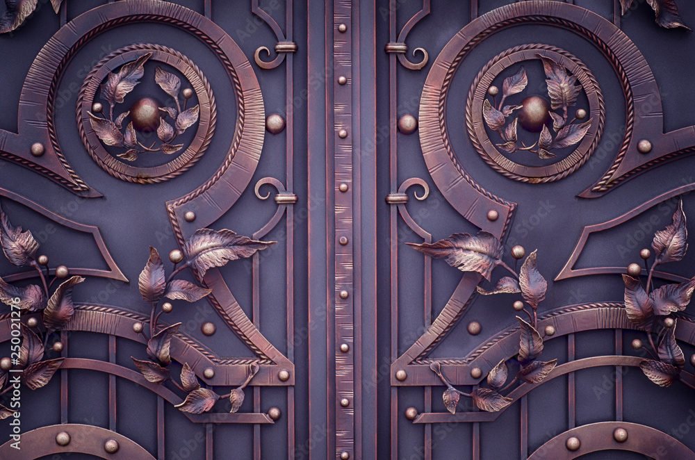 Modern metal processing. Forged gates Modern metal processing. Forged gates